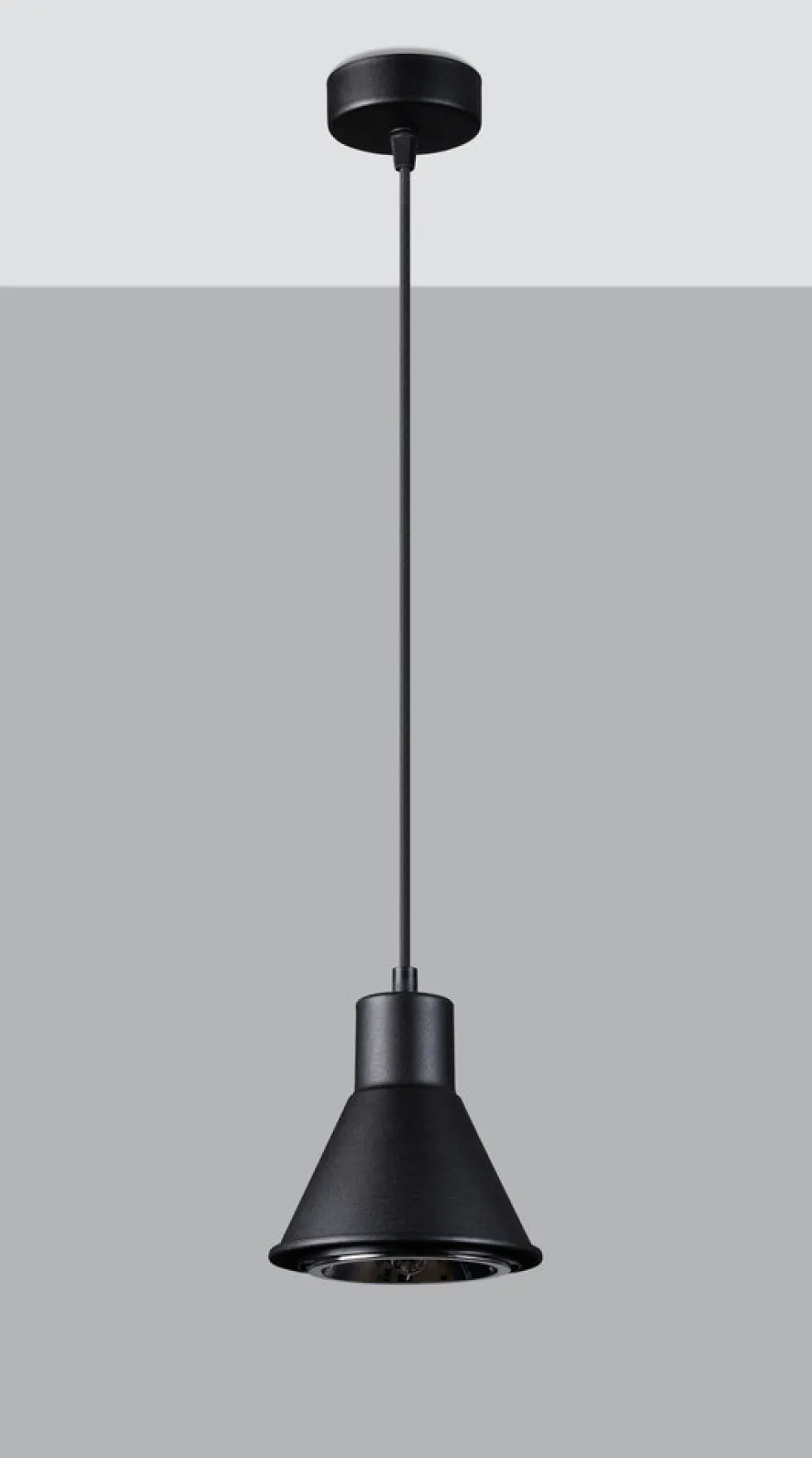 Hängeleuchte TALEJA 1 Schwarz - GU10 AR111 Fassung - exkl. LED's