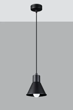 Hängeleuchte TALEJA 1 Schwarz - 1x E27 Fassung - max. 60W - exkl. LED's
