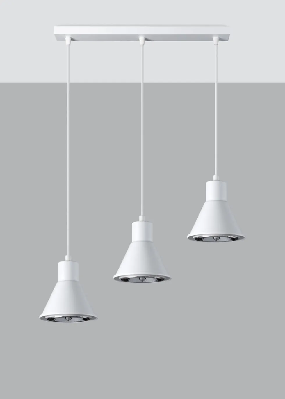 Hängeleuchte TALEJA 3 Weiß - GU10 AR111 Fassung - exkl. LED's