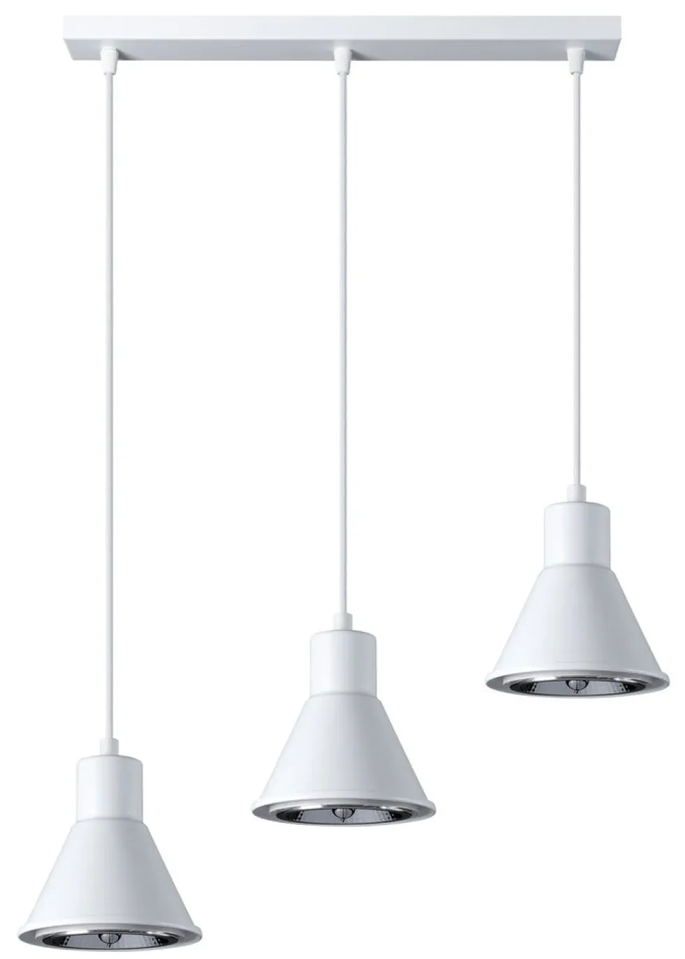 Hängeleuchte TALEJA 3 Weiß - GU10 AR111 Fassung - exkl. LED's