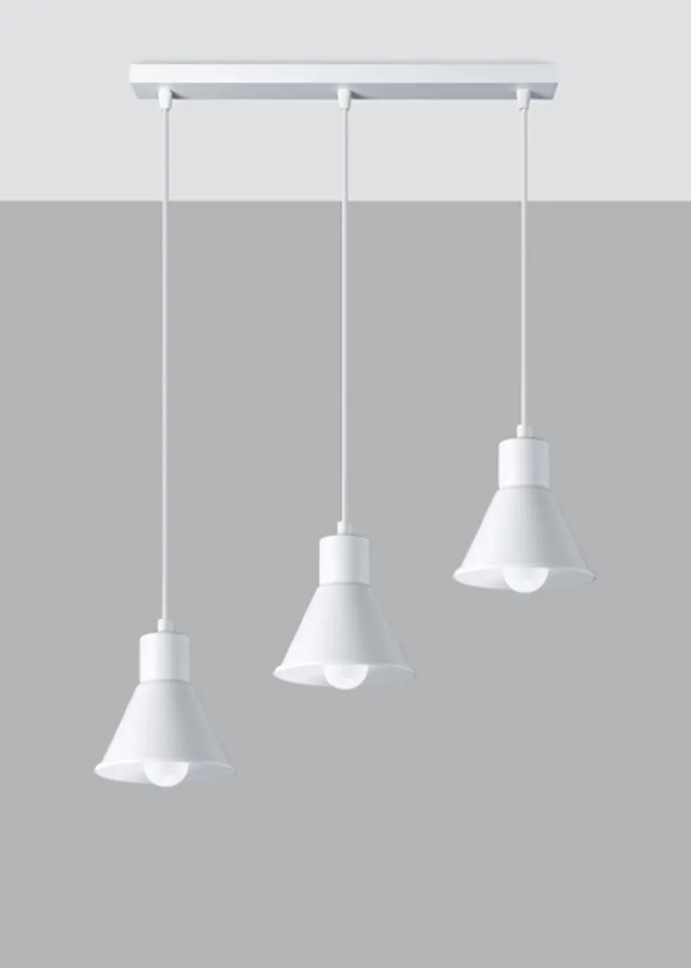 Hängeleuchte TALEJA 3 Weiß - 3x E27 Fassung - max. 3x60W - exkl. LED's