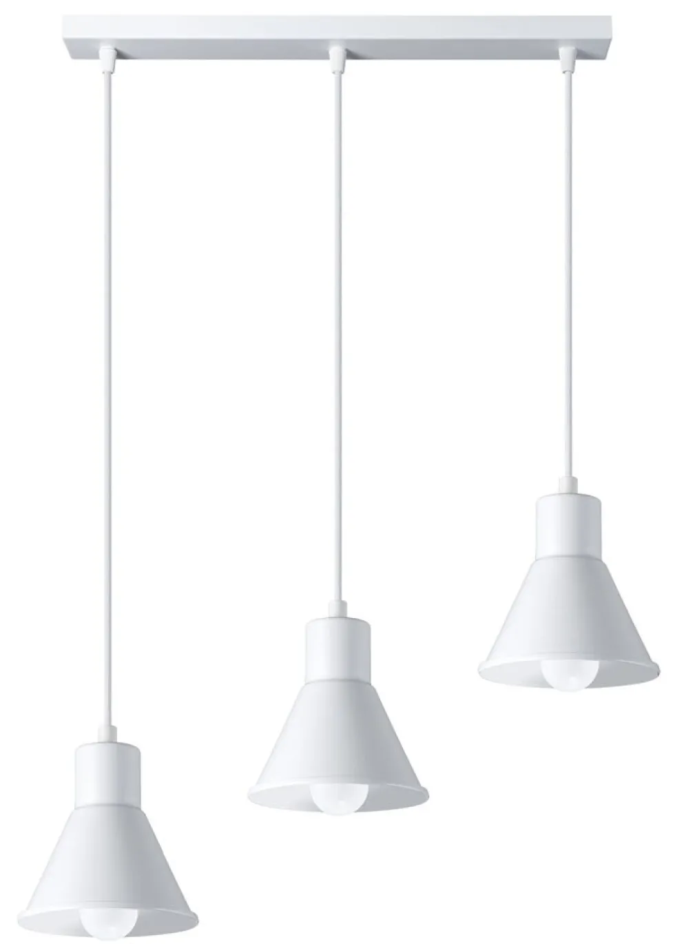 Hängeleuchte TALEJA 3 Weiß - 3x E27 Fassung - max. 3x60W - exkl. LED's