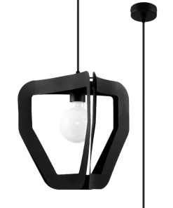 Hängeleuchte TRES Schwarz - 1x E27 Fassung - max. 60W - exkl. LED's