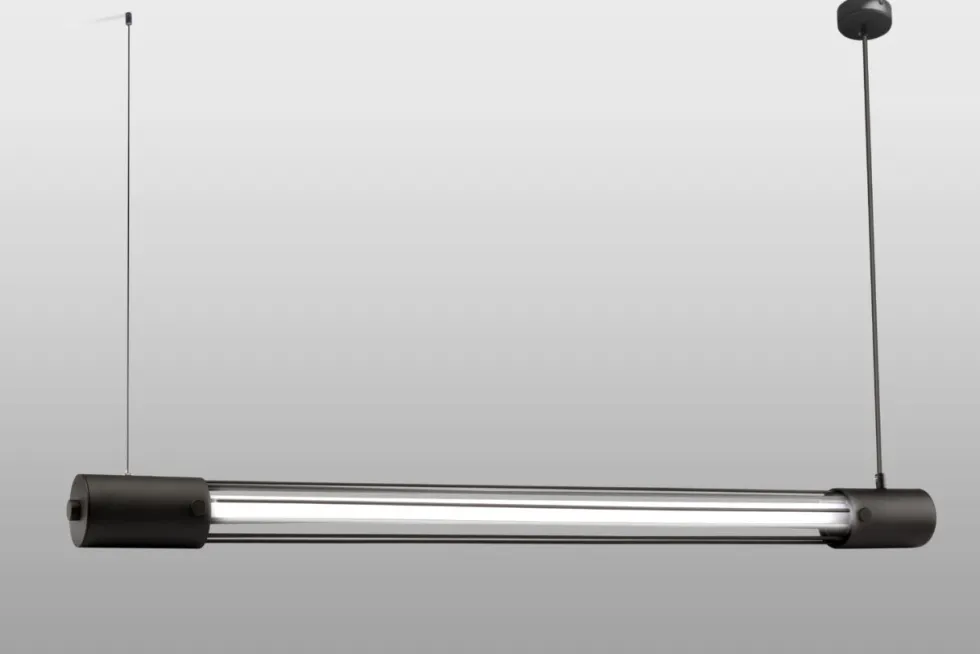 Hängeleuchte VALO Schwarz - 1x T8 Fassung - max. 14W - exkl. LED's