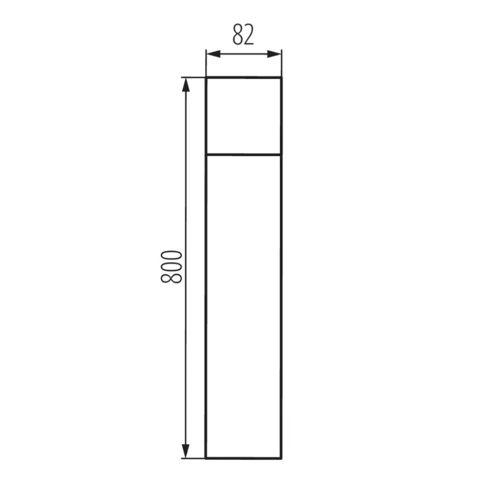 Kanlux Varda 80 Wegeleuchte E27 - IP44 Anthrazit E27/20W/230V
