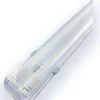 Komplettset - 150cm Doppelfassung - IP65 Feuchtraum -Wannenleuchte + 2 x 25W LED Leuchtstoffröhren 4000K - 840 - Neutralweiß