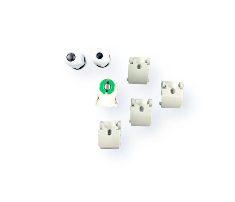 Komplettset - 150cm Einzelfassung - IP65 Feuchtraum -Wannenleuchte + 25W LED Leuchtstoffröhre 4000K - 840 - Neutralweiß