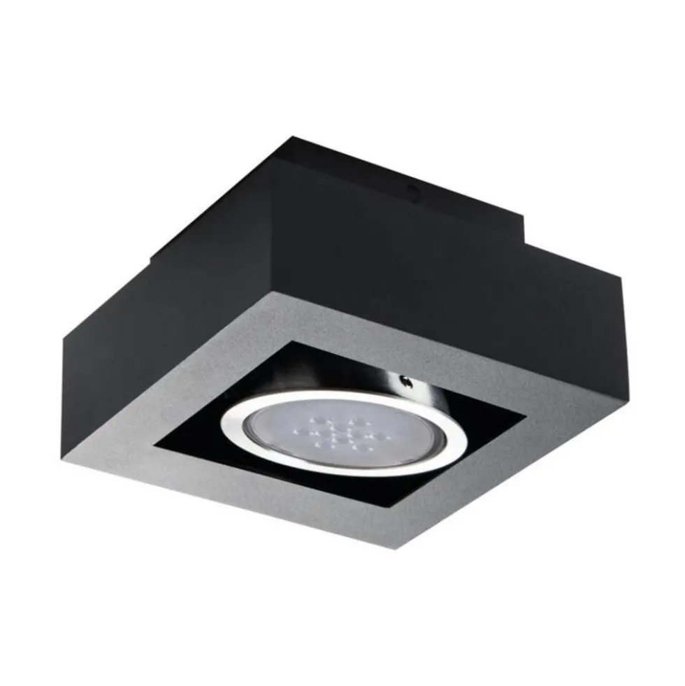 LED AR111 GU10 Deckenspot Armatur Schwarz - für 1 LED GU10 Spot