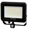 LED-Außenleuchte - Schwarz - Floodlight Strahler IP65 - 100W 10.000Lm - 4000K 840 Kaltweiß | Bewegungsmelder - 3 Jahr Garantie - Ersetzt 250W