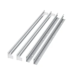 LED Aufbau Panel - 60x60cm Rahmensystem Type B ohne Schrauben - weiß Aluminium - 5cm hoch