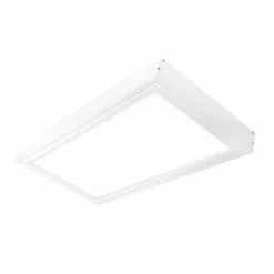 LED Aufbau-Rahmen für Panel 60×30 cm – Weißes Aluminium – 5 cm Höhe inkl. Schrauben
