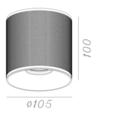 LED-Aufbaustrahler –Weiß - COSTA – GU10-Fassung – IP20 – Rund