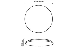 LED-Deckenleuchte Lite V1 Weiß 12 | 960 lm 4000K-840 | IP44 260 mm x 52 mm