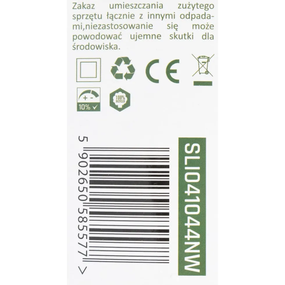 LED Deckenleuchte oval - 8W 4000K - IP54 spritzwassergeschützt