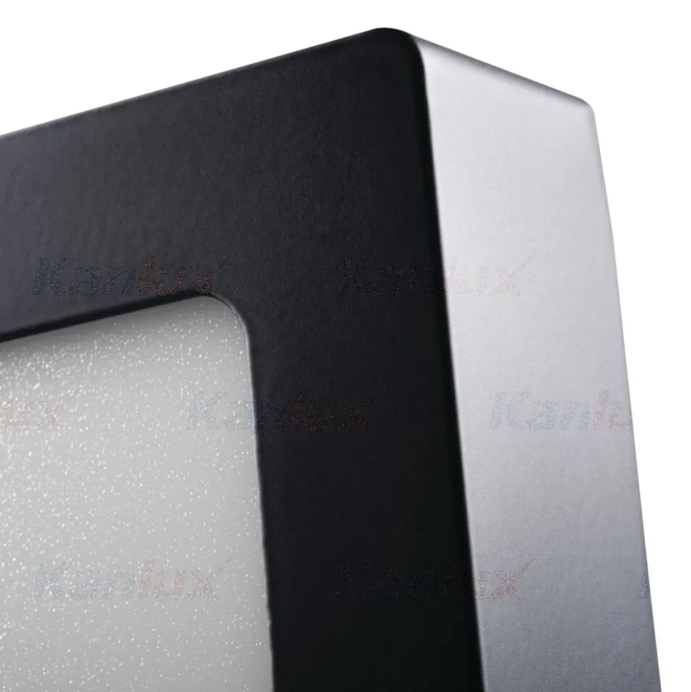 LED Deckenleuchte Schwarz KANTI 12W - Lichtfarbe optional