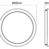 LED Deckenleuchte Weiss IP65 - Bulkhead Rund Lunar - 16W 1600Lm - 4000K 840 Neutralweiß | 265MM Entspricht 160W
