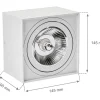 LED Deckenspot - AR111 GU10 230V - matt Weiß viereckig - exkl. LED Spot
