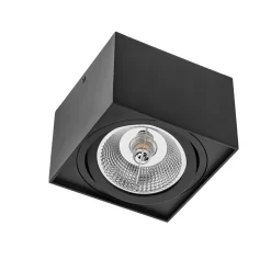 LED Deckenspot - AR111 230V - Mattschwarz viereckig - exkl. LED Spot