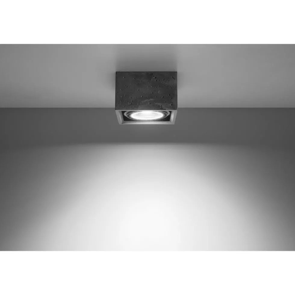 LED Deckenspot Beton QUATRO - 1 x GU10 AR111 Fassung - exkl. LED's