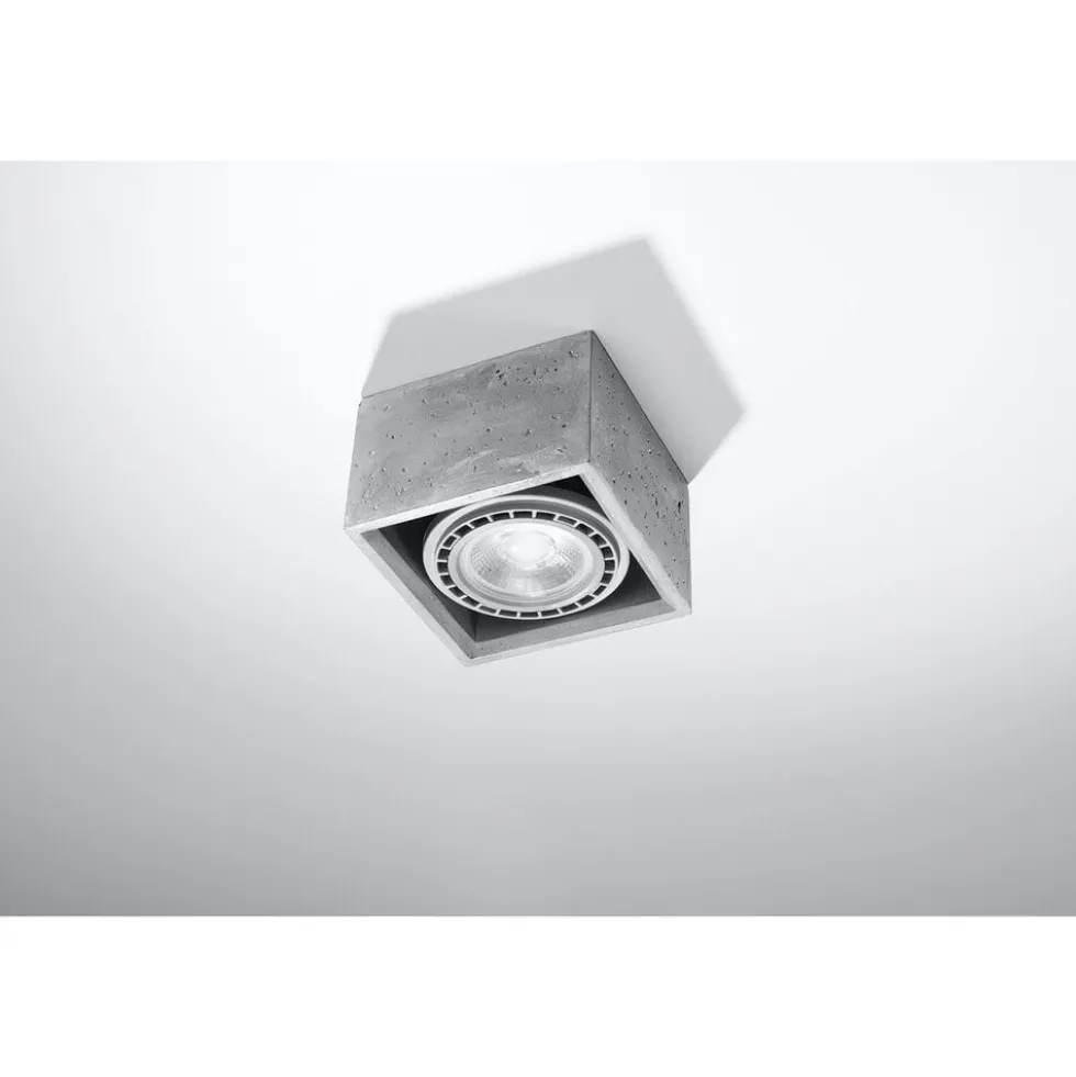 LED Deckenspot Beton QUATRO - 1 x GU10 AR111 Fassung - exkl. LED's