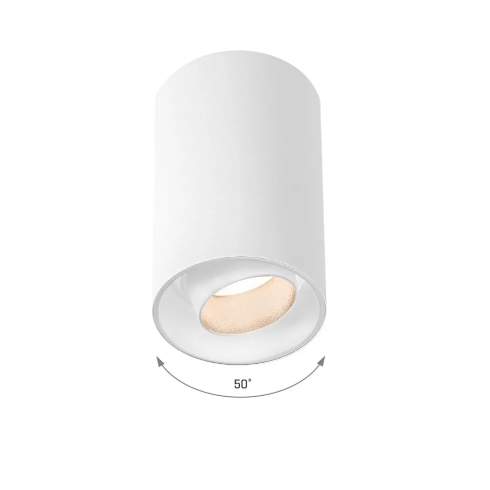 LED Deckenspot CHLOE LENS - 1x GU10 Fassung - Weiß matt