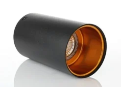 LED Deckenspot Chloe - Mattschwarz Gold - GU10 Fassung