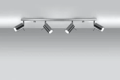 LED Deckenspot Chrom RING - 4 x GU10 Fassung - exkl. LED's