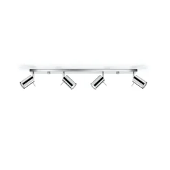 LED Deckenspot Chrom RING - 4 x GU10 Fassung - exkl. LED's