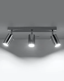 LED Deckenspot Chrom RING - 3 x GU10 Fassung - exkl. LED's