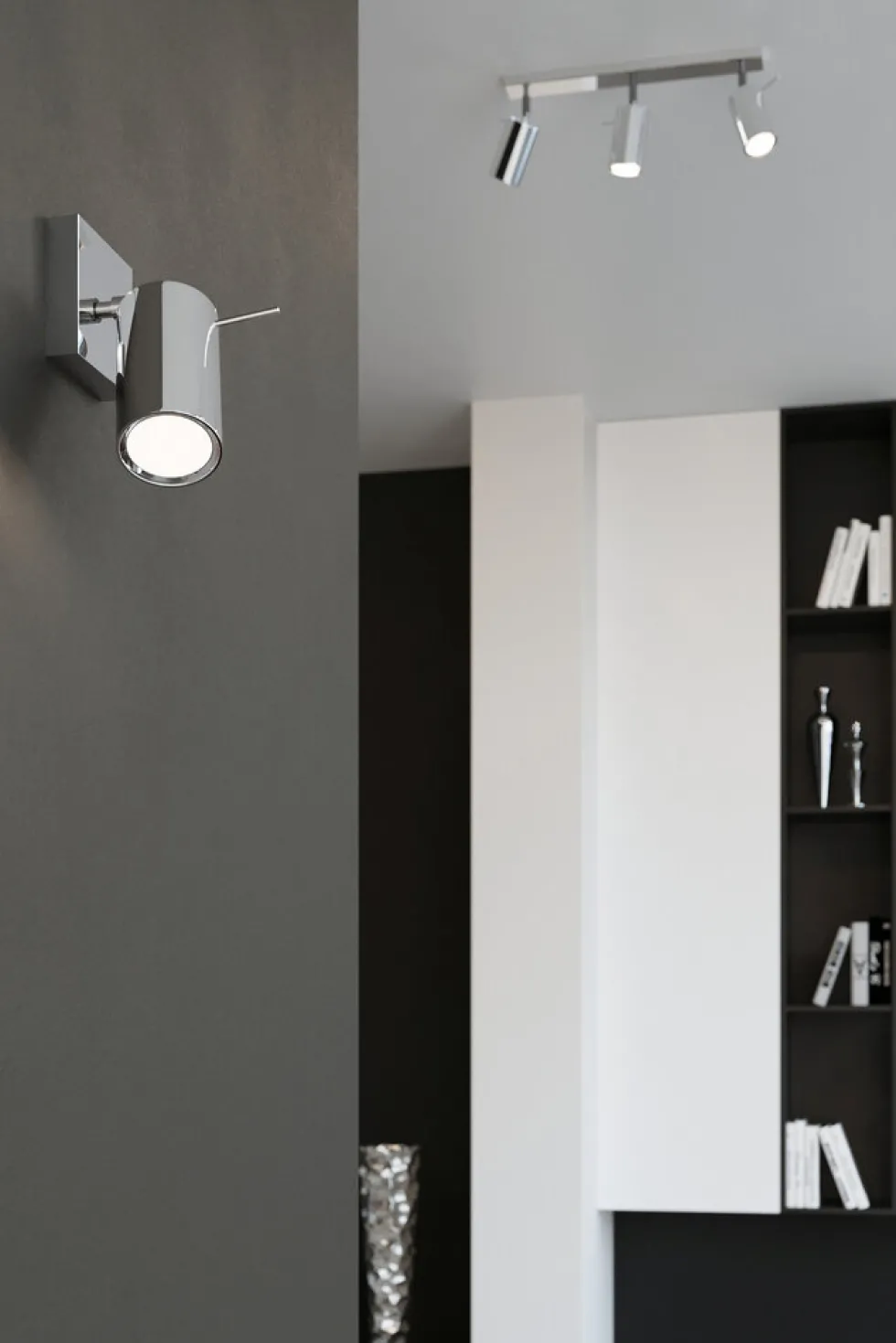 LED Deckenspot Chrom RING - 2 x GU10 Fassung - exkl. LED's
