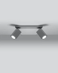 LED Deckenspot Grau MERIDA - 2 x GU10 Fassung - exkl. LED's
