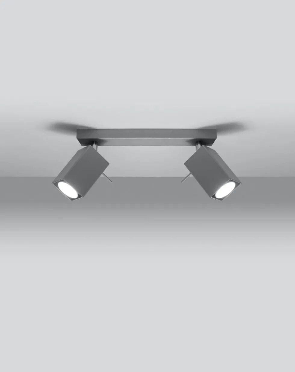 LED Deckenspot Grau MERIDA - 2 x GU10 Fassung - exkl. LED's