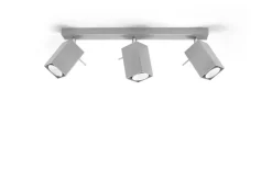 LED Deckenspot Grau MERIDA - 3 x GU10 Fassung - exkl. LED's
