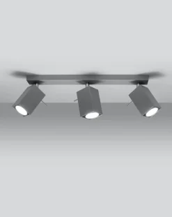 LED Deckenspot Grau MERIDA - 3 x GU10 Fassung - exkl. LED's