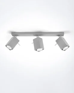 LED Deckenspot Grau MERIDA - 3 x GU10 Fassung - exkl. LED's