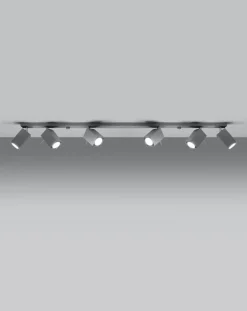 LED Deckenspot Grau MERIDA -6 x GU10 Fassung - exkl. LED's