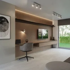 LED Deckenspot Grau RING - 3 x GU10 Fassung - exkl. LED's