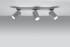 LED Deckenspot Grau RING - 3 x GU10 Fassung - exkl. LED's