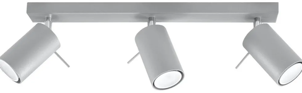 LED Deckenspot Grau RING - 3 x GU10 Fassung - exkl. LED's