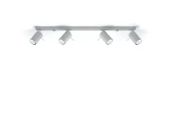 LED Deckenspot Grau RING - 4 x GU10 Fassung - exkl. LED's