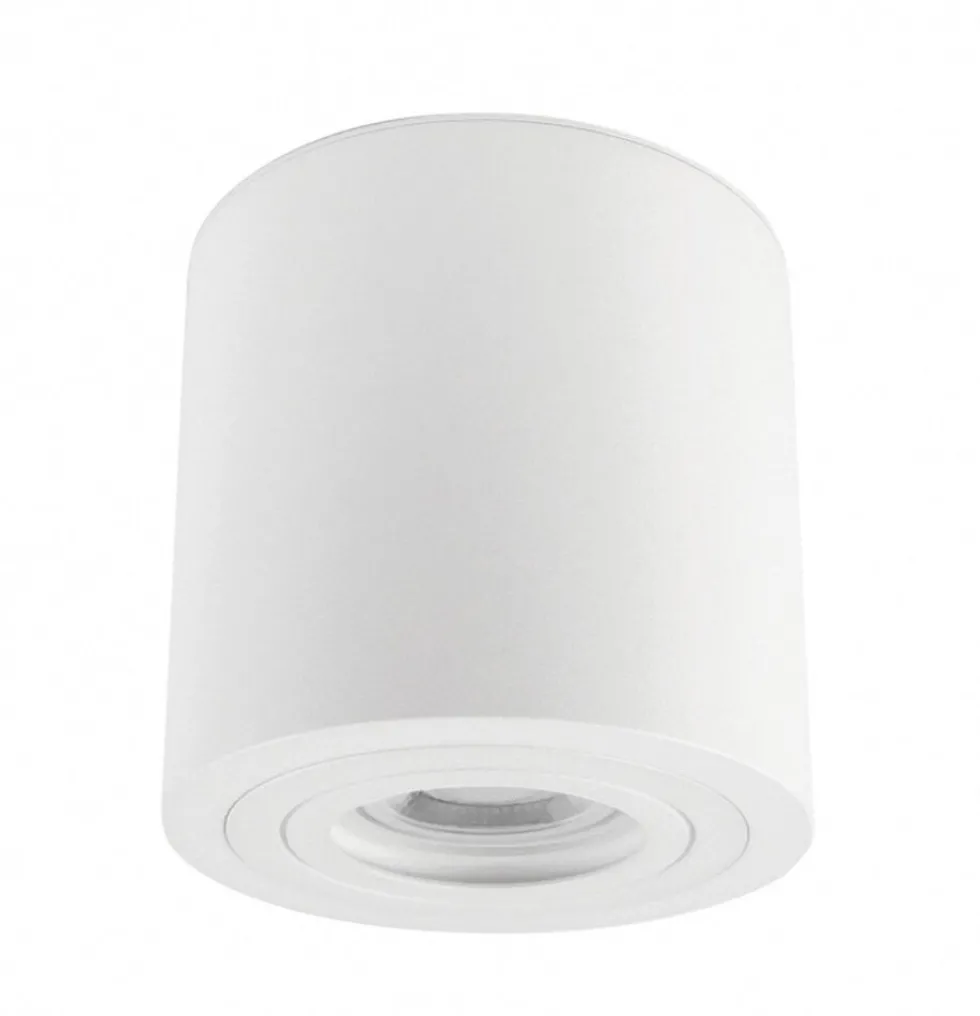 LED Deckenspot IP65 - Röhre Weiß - mit GU10 Fassung - LED Spot optional