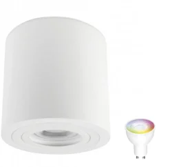 LED Deckenspot IP65 - Röhre Weiß - mit GU10 Fassung - LED Spot optional