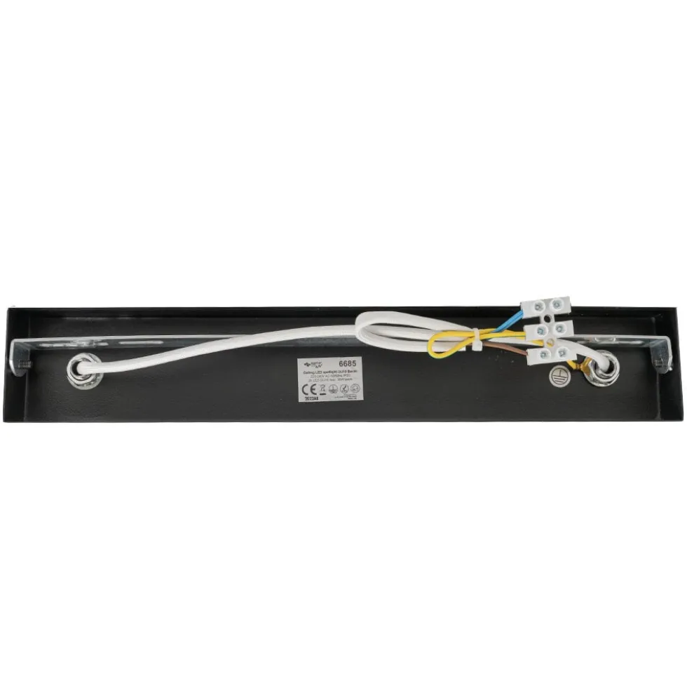 LED Deckenspot Mattschwarz - 2 verstellbare GU10 Fassungen für LED Spots - exkl. LED Spot