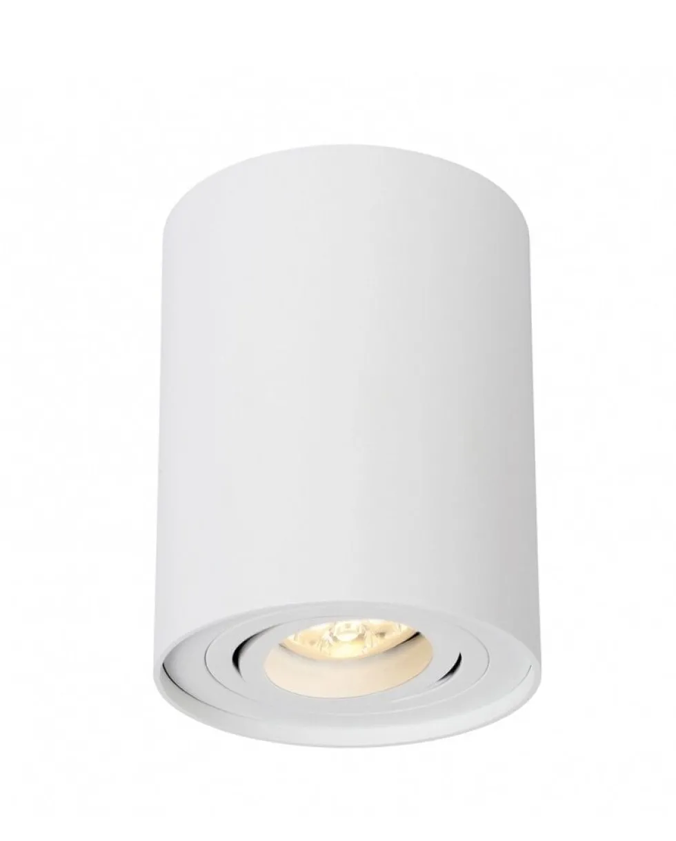 LED Deckenspot - Röhre rund - Weiß - mit GU10 Fassung - schwenkbar - exkl. LED Spot
