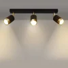 LED Deckenspot Schwarz Gold NERO - 3 x GU10 Fassung - exkl. LED's