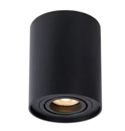 LED Deckenspot - Tube rund - Schwarz - mit GU10 Fassung - schwenkbar - exkl. LED Spot