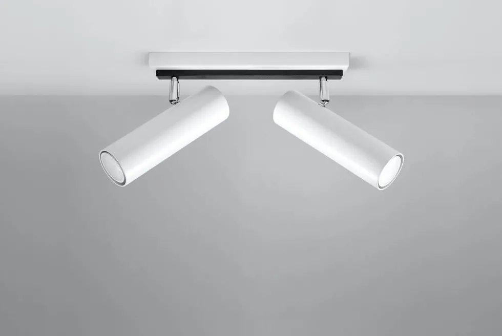 LED Deckenspot Weiß DIREZIONE - 2 x GU10 Fassung - exkl. LED's