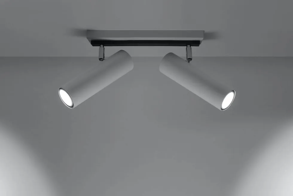 LED Deckenspot Weiß DIREZIONE - 2 x GU10 Fassung - exkl. LED's