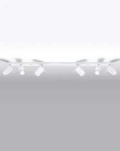 LED Deckenspot Weiß RING - 6 x GU10 Fassung - exkl. LED's