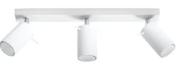 LED Deckenspot Weiß RING - 3 x GU10 Fassung - exkl. LED's